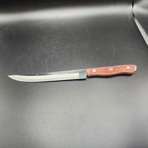Vintage Maxam Steel 6" Carving Knife Japan 10" Overall Full Tang Wood Handle